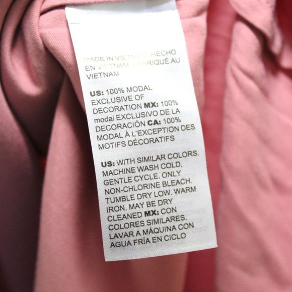 NWT Chico's Sandwashed Satin Ruffle Blouse Pink Women's Top Size 2 12 14 H13810 - Picture 10 of 10